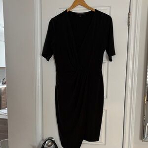Banana Republic Classic Black Midi Dress